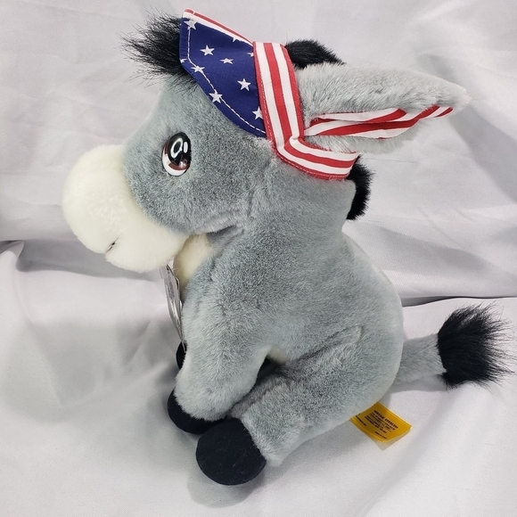 Davey Donkey Democratic Plush Stuffed Toy 10 Inch 24K Company 1996 With Tag - Picture 4 of 11